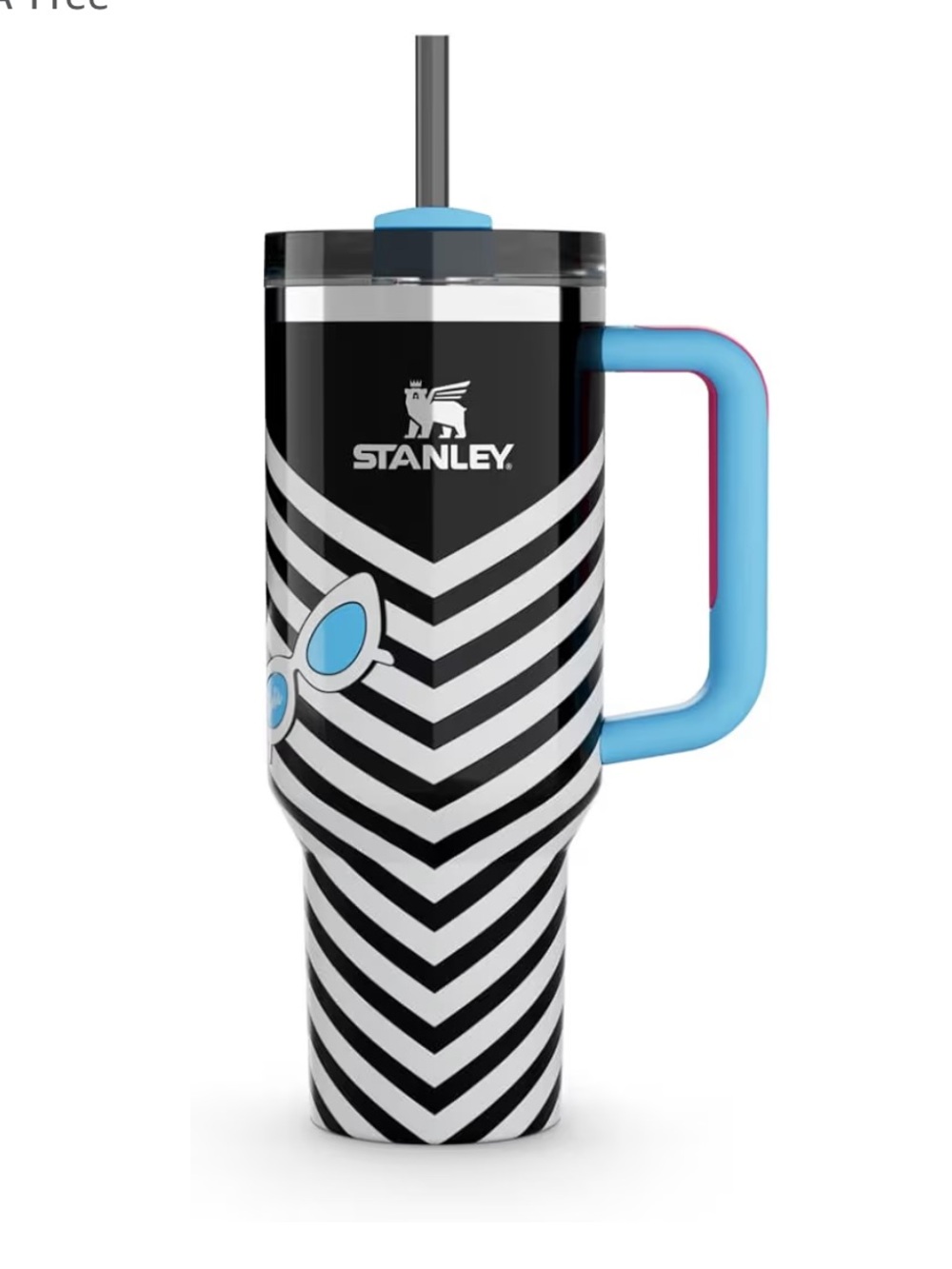 Stanley Barbie 1959 Original Quencher Black and White Chevron (40-ounce) NWT - Picture 5 of 12